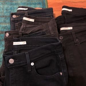Lot Levi Mile High Super Skinny sz 29